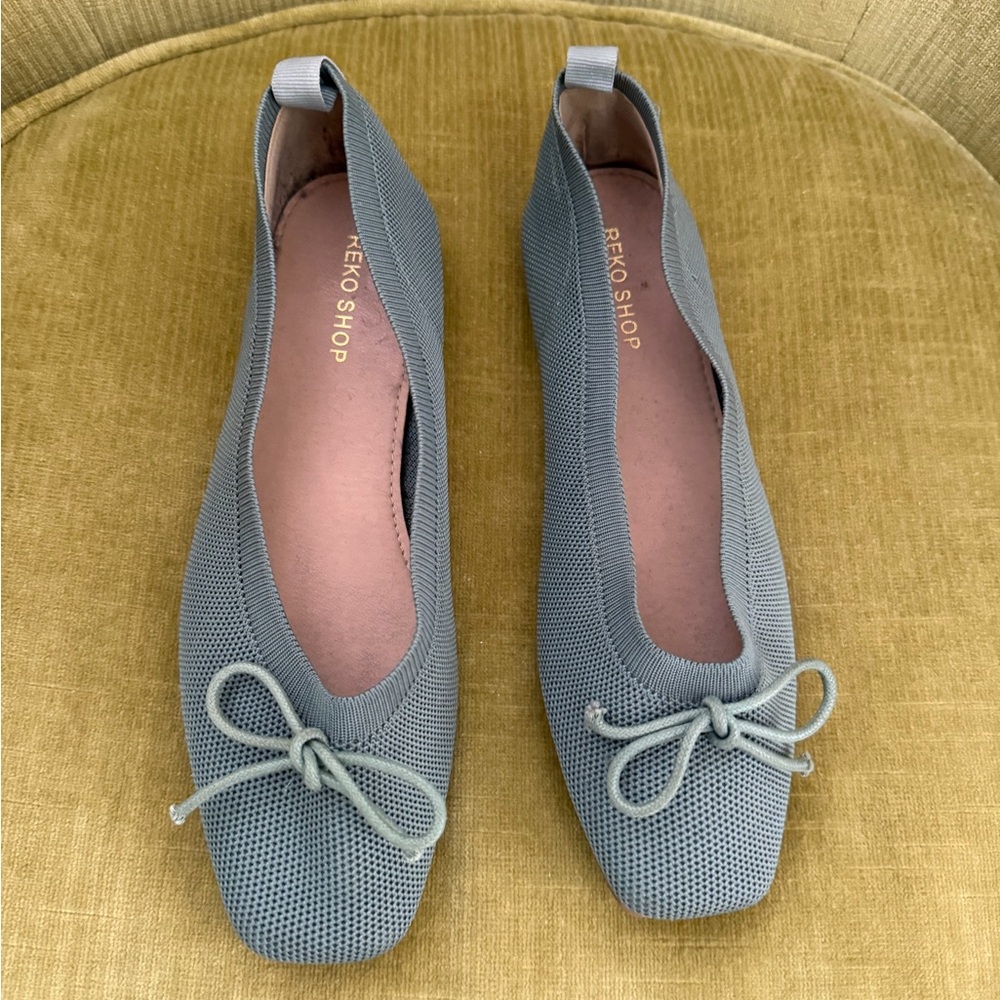 Women's sage color Ballet Flats, ballerina shoes